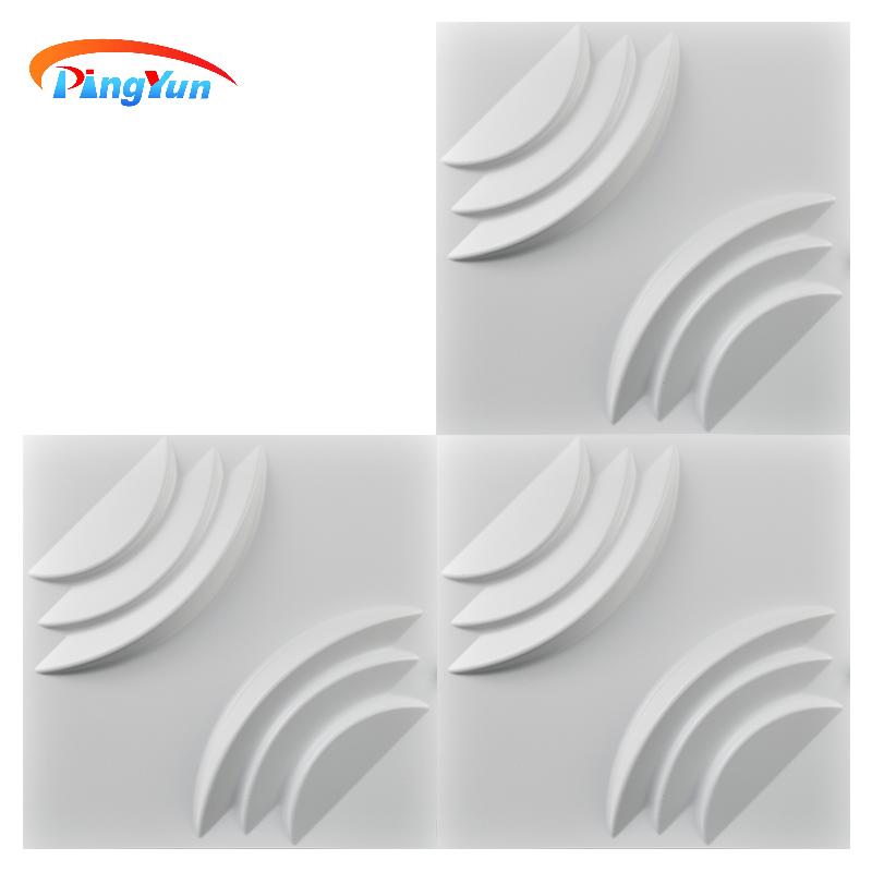 รูปแบบต่างๆในร่ม 3D PVC Wall Panel แผ่นผนังกันไฟผนังตกแต่งภายใน